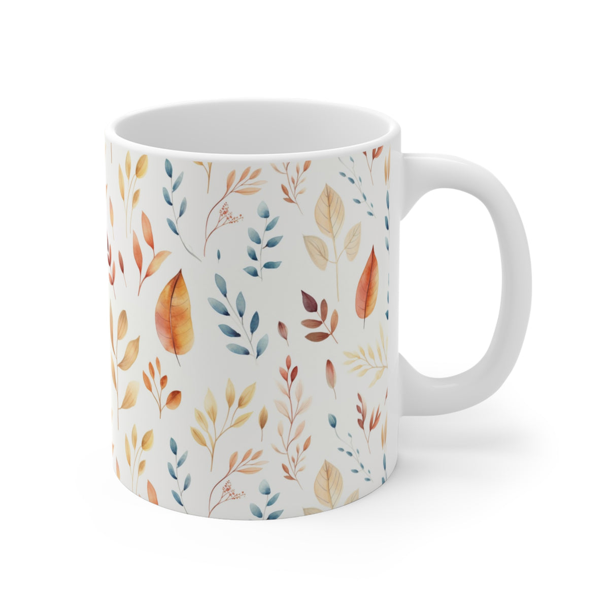 Various Watercolor Design All Over Coffee Mug – Unique Artistic Ceramic Coffee Cup 121