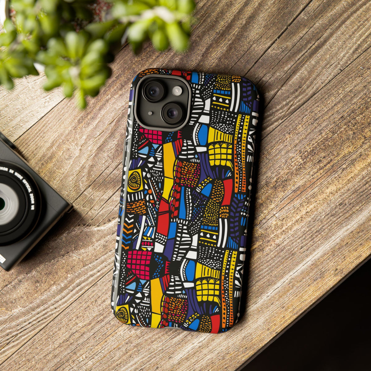 Stylish African Pattern Phone Case – Unique and Vibrant Protection 201