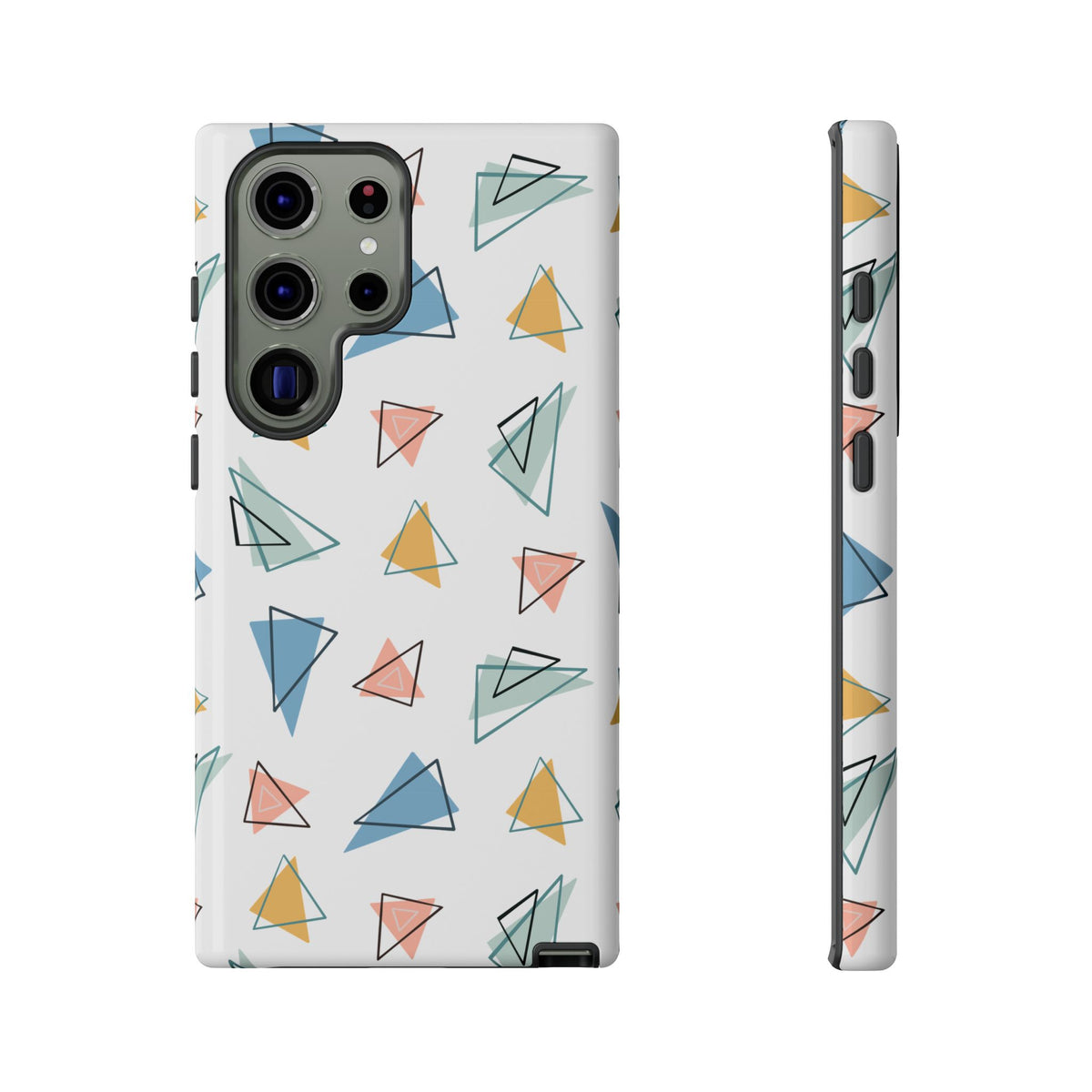 Triangle Pattern Phone Case – Modern & Durable Geometric Design