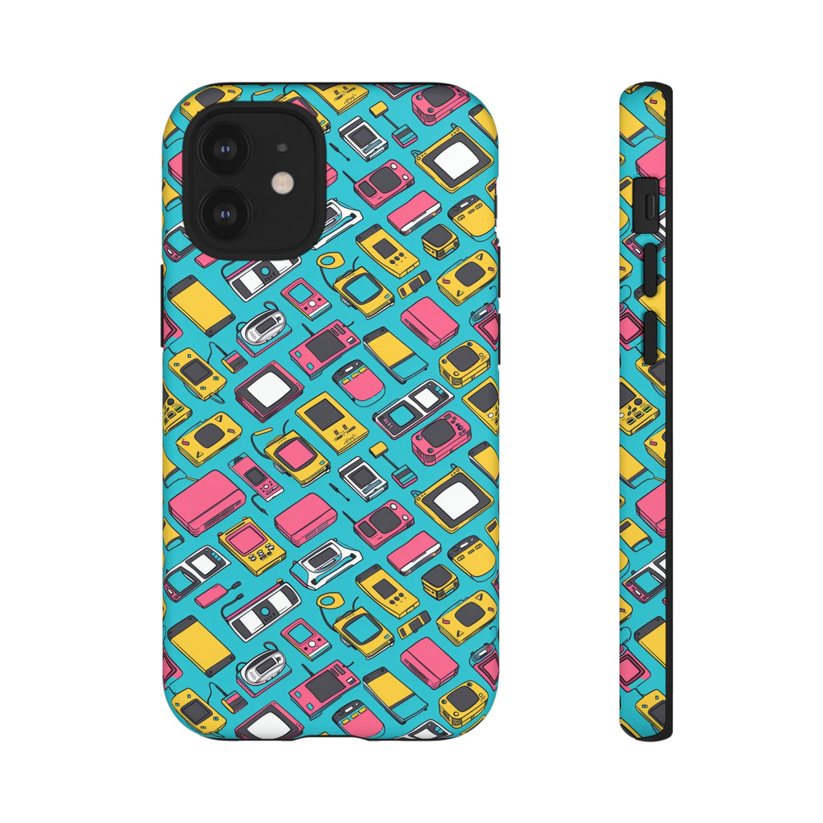 90s Themed Seamless Pattern Phone Case – Embrace Retro Style and Protection 237