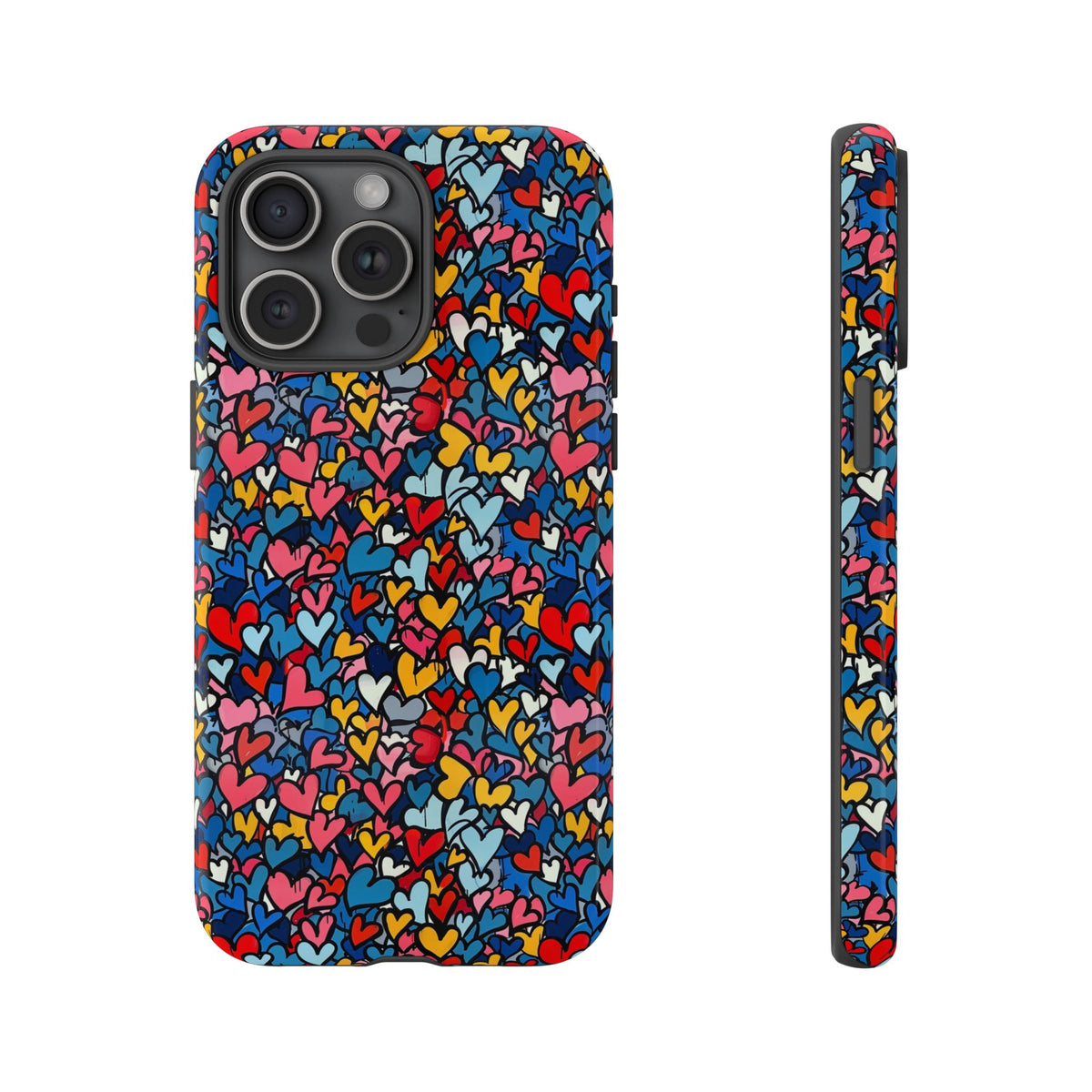 Heart Pattern Phone Case – Stylish & Loving Design for Your Device 820