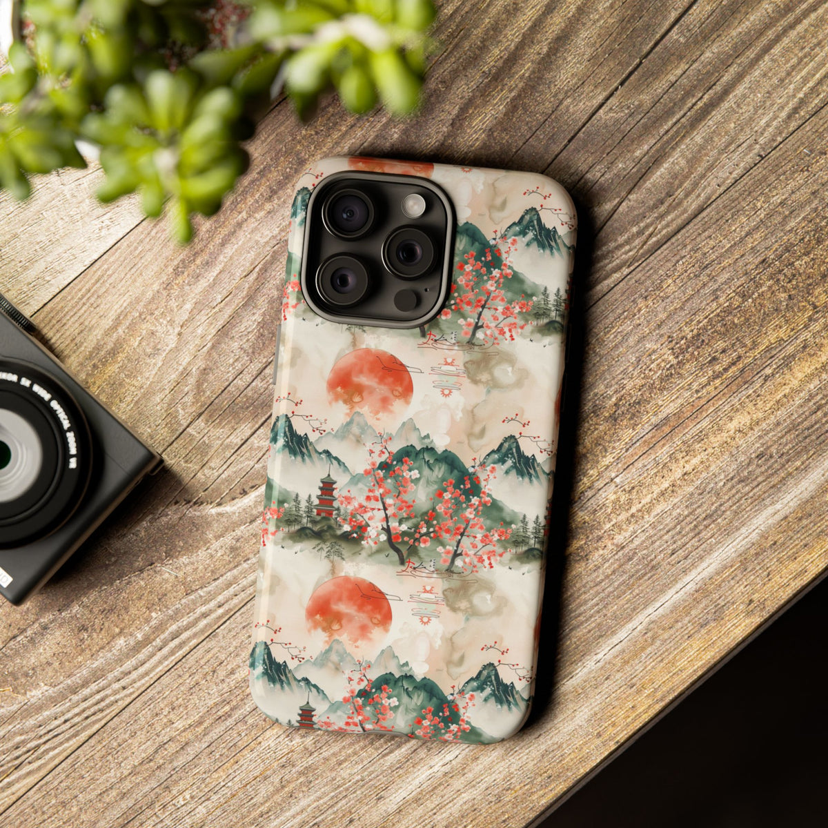 Japanese Pattern Phone Case – Elegant & Timeless Design for Your Phone 057