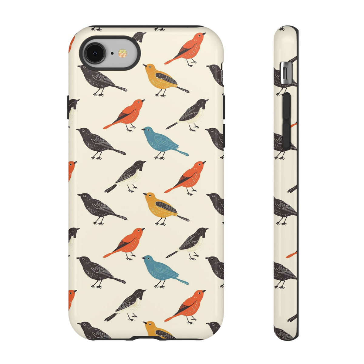 Birds Seamless Pattern Phone Case – Elegant and Timeless Avian Design 5