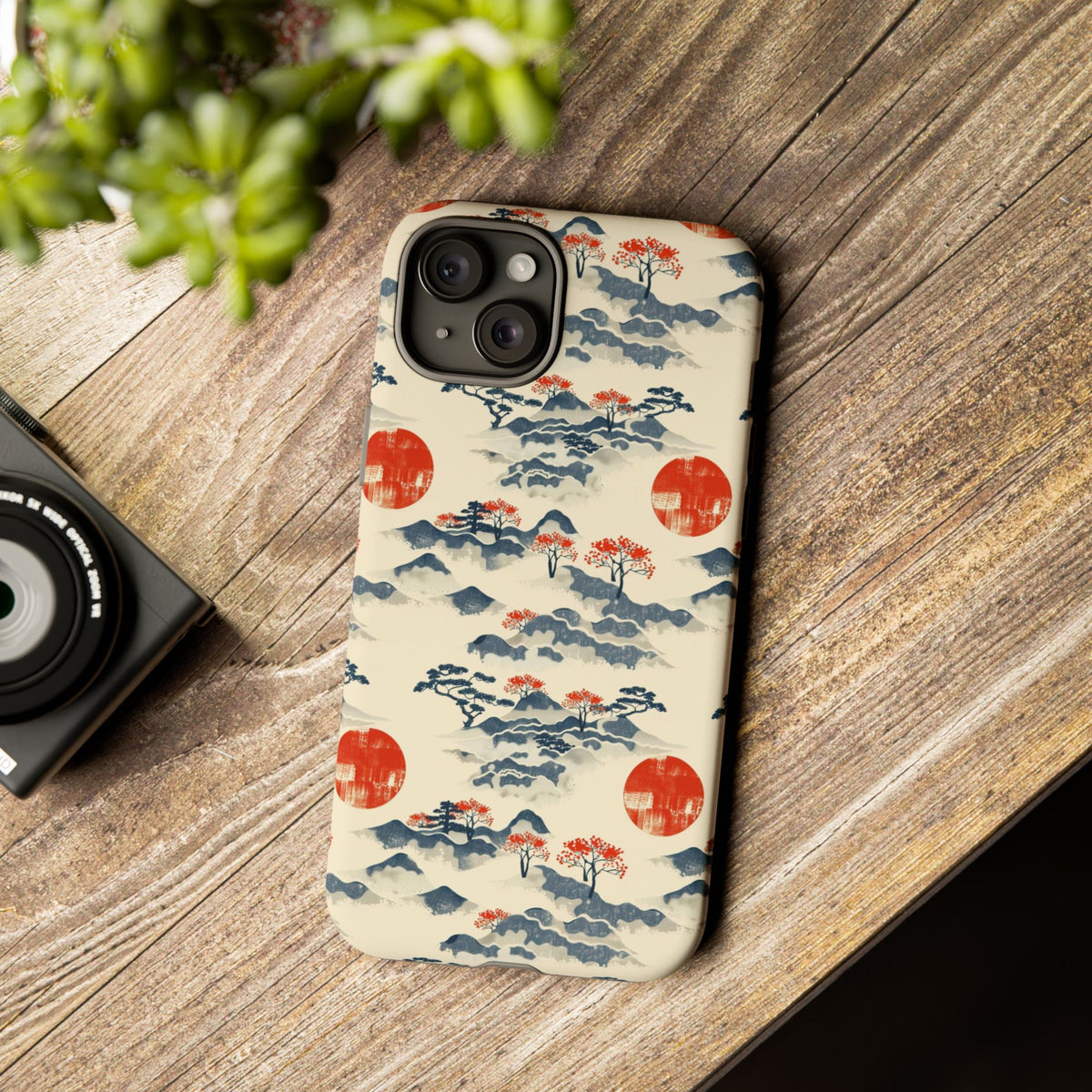 Japanese Pattern Phone Case – Elegant & Timeless Design for Your Phone 085