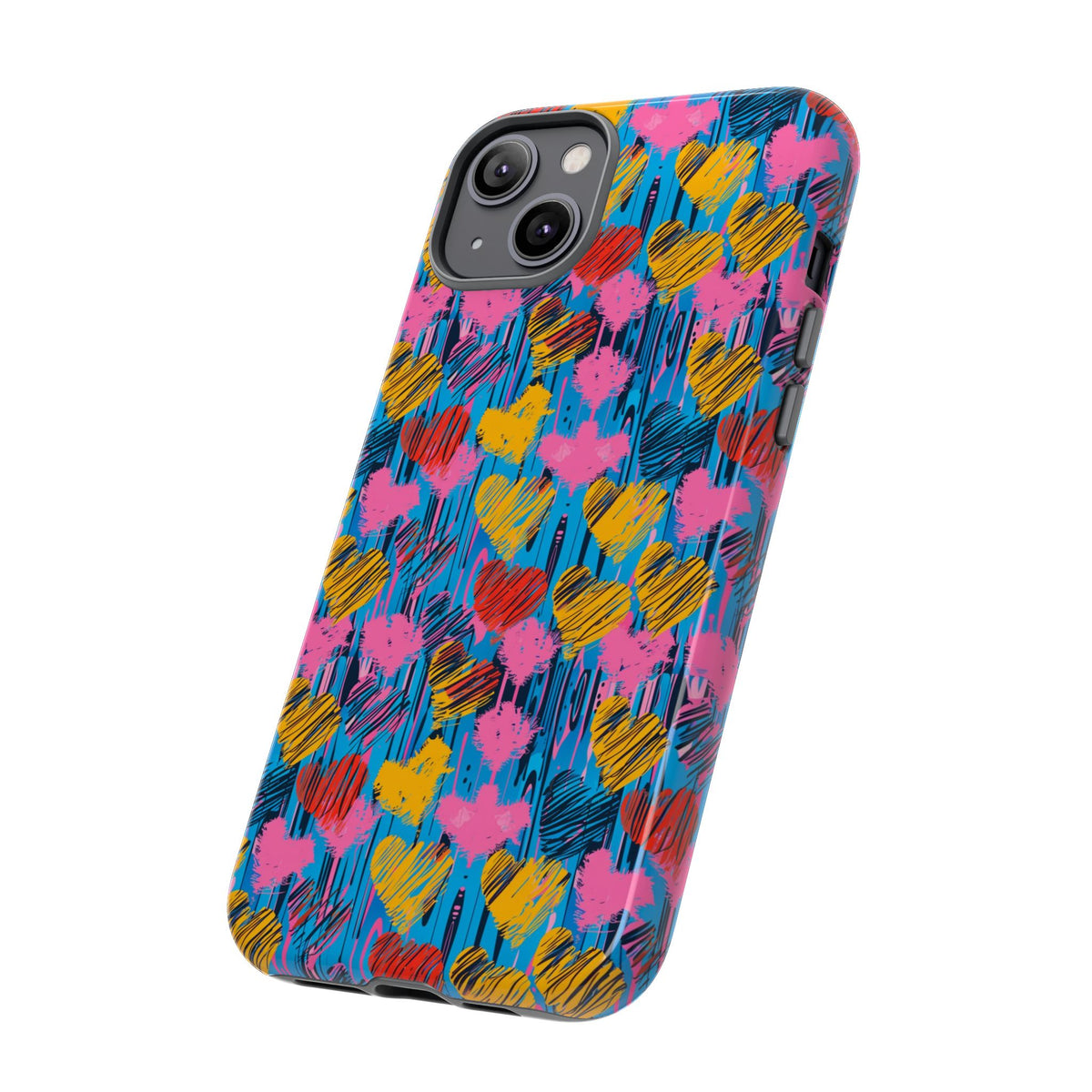 Heart Pattern Phone Case – Stylish & Loving Design for Your Device 262