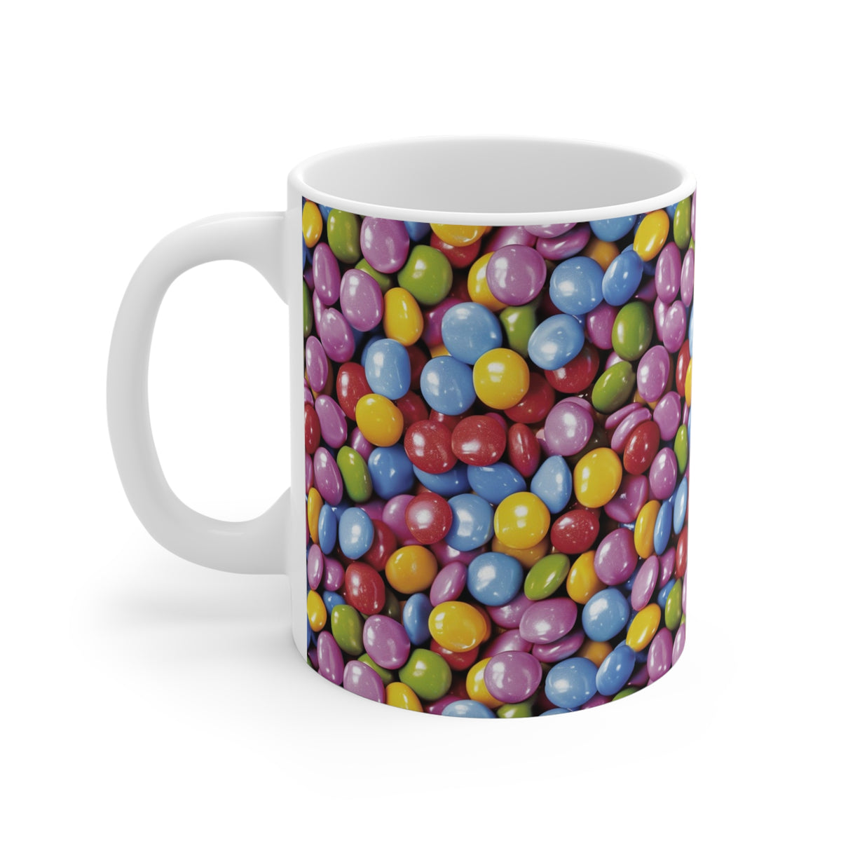 Colorful All-Over Candy Theme Coffee Mug Fun Ceramic Drinkware 245