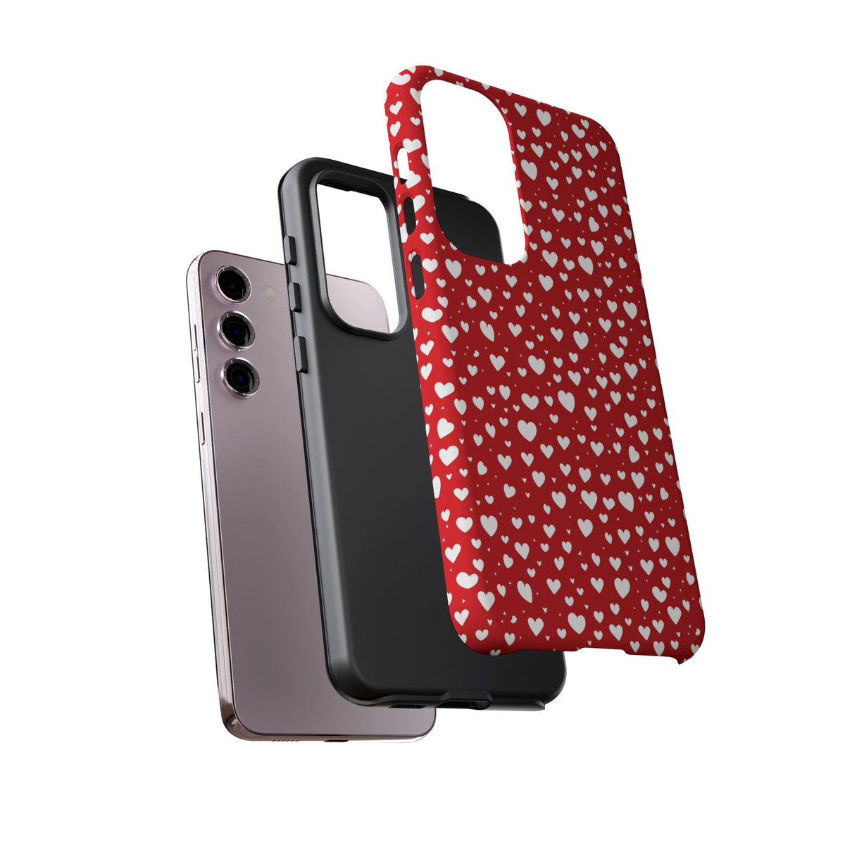 Heart Pattern Phone Case – Stylish & Loving Design for Your Device 819