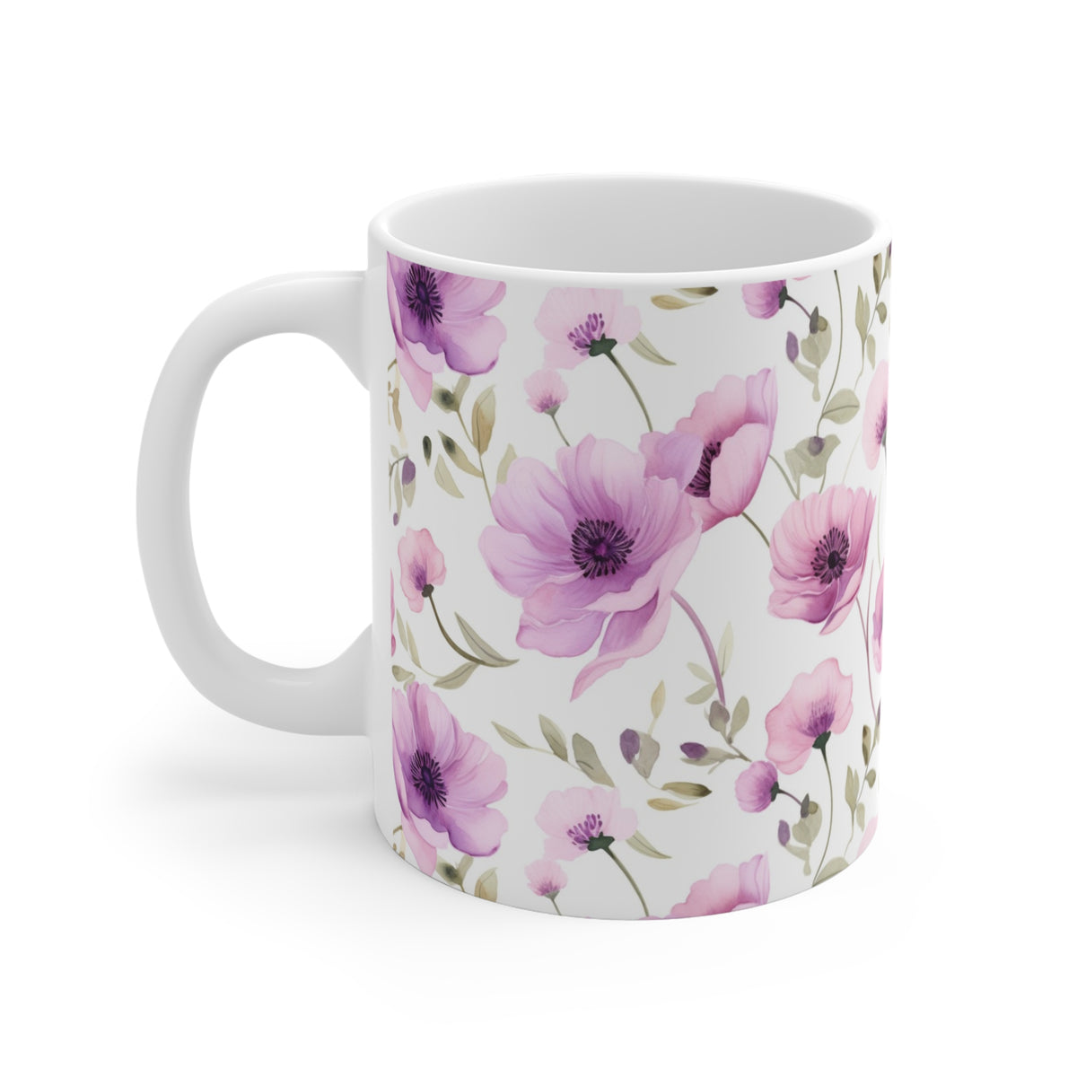 Various Watercolor Design All Over Coffee Mug – Unique Artistic Ceramic Coffee Cup 153