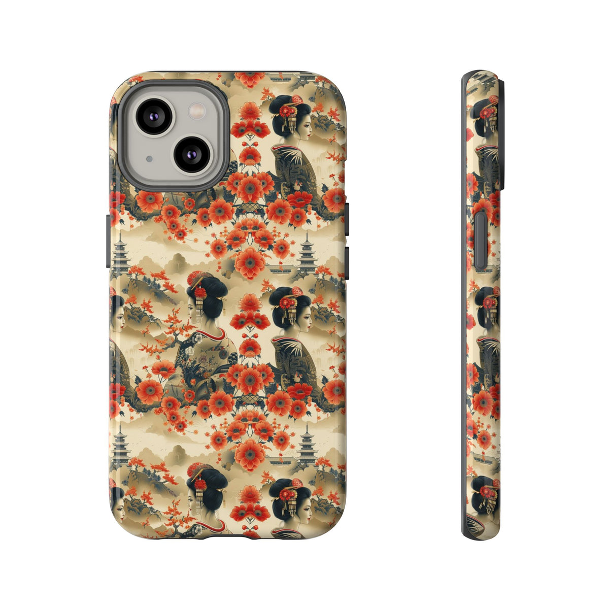 Japanese Pattern Phone Case – Elegant & Timeless Design for Your Phone 066