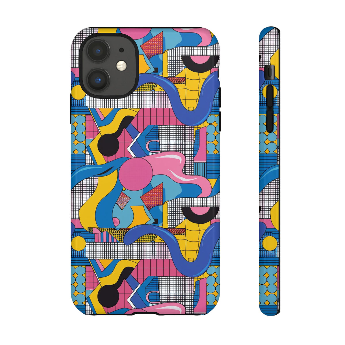 90s Themed Seamless Pattern Phone Case – Embrace Retro Style and Protection 224