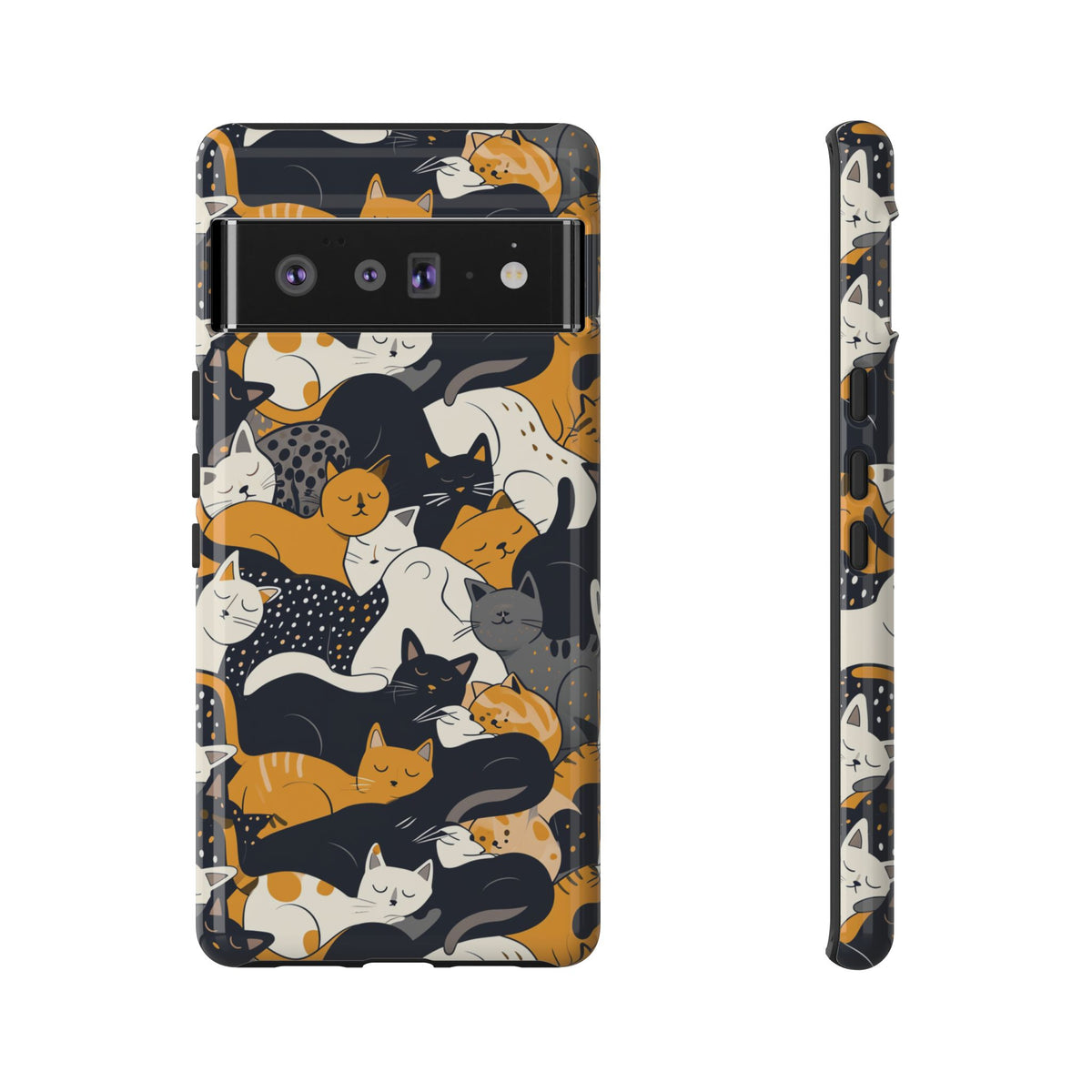 Seamless Cat Pattern Design Phone Case – Playful and Stylish Cat-Themed Phone Cover 2