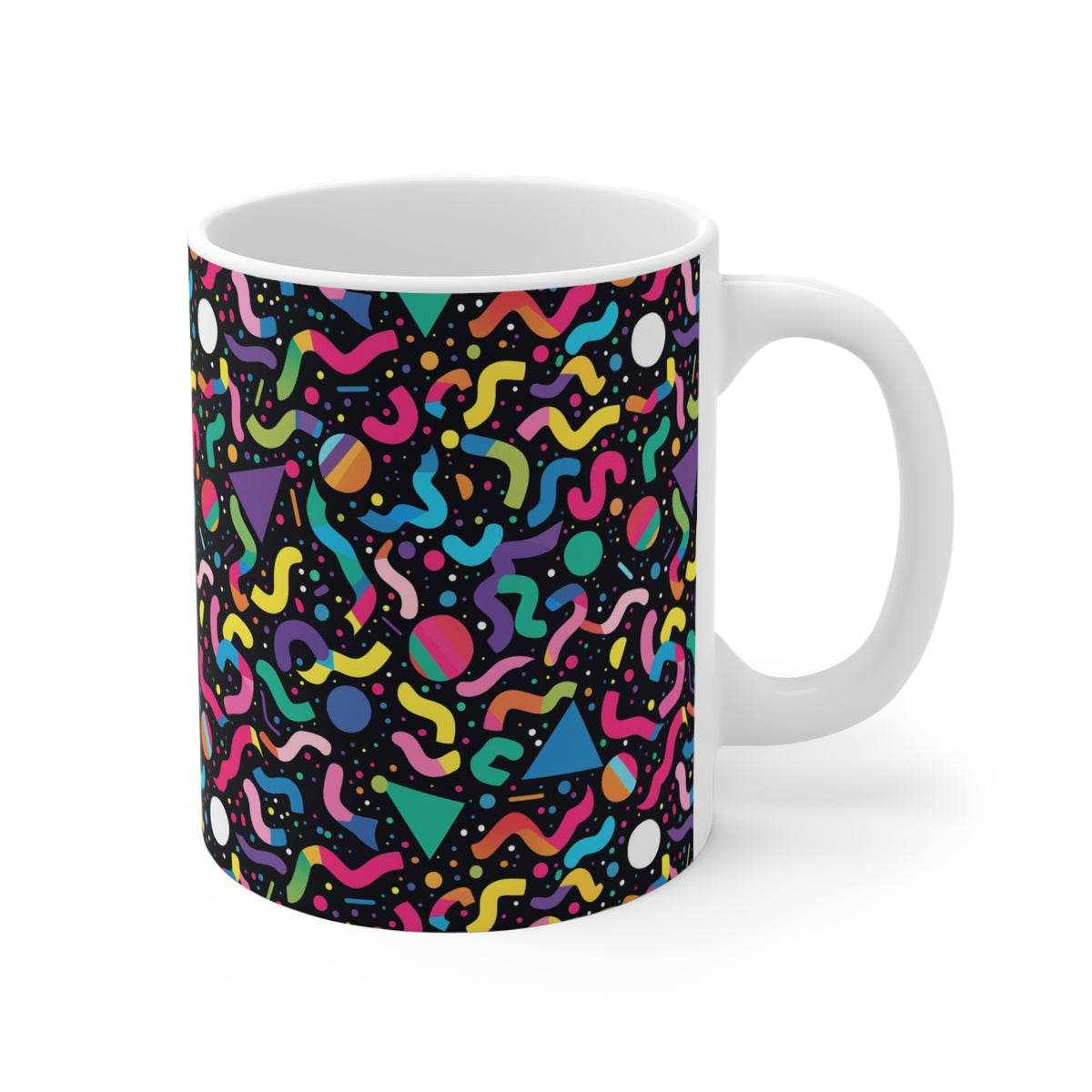 90s Retro Coffee Mug - Full Wrap Design 571