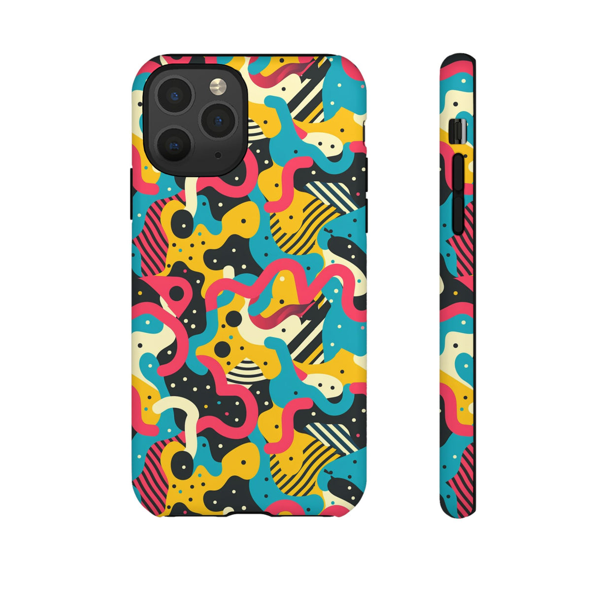 90s Themed Seamless Pattern Phone Case – Embrace Retro Style and Protection 238