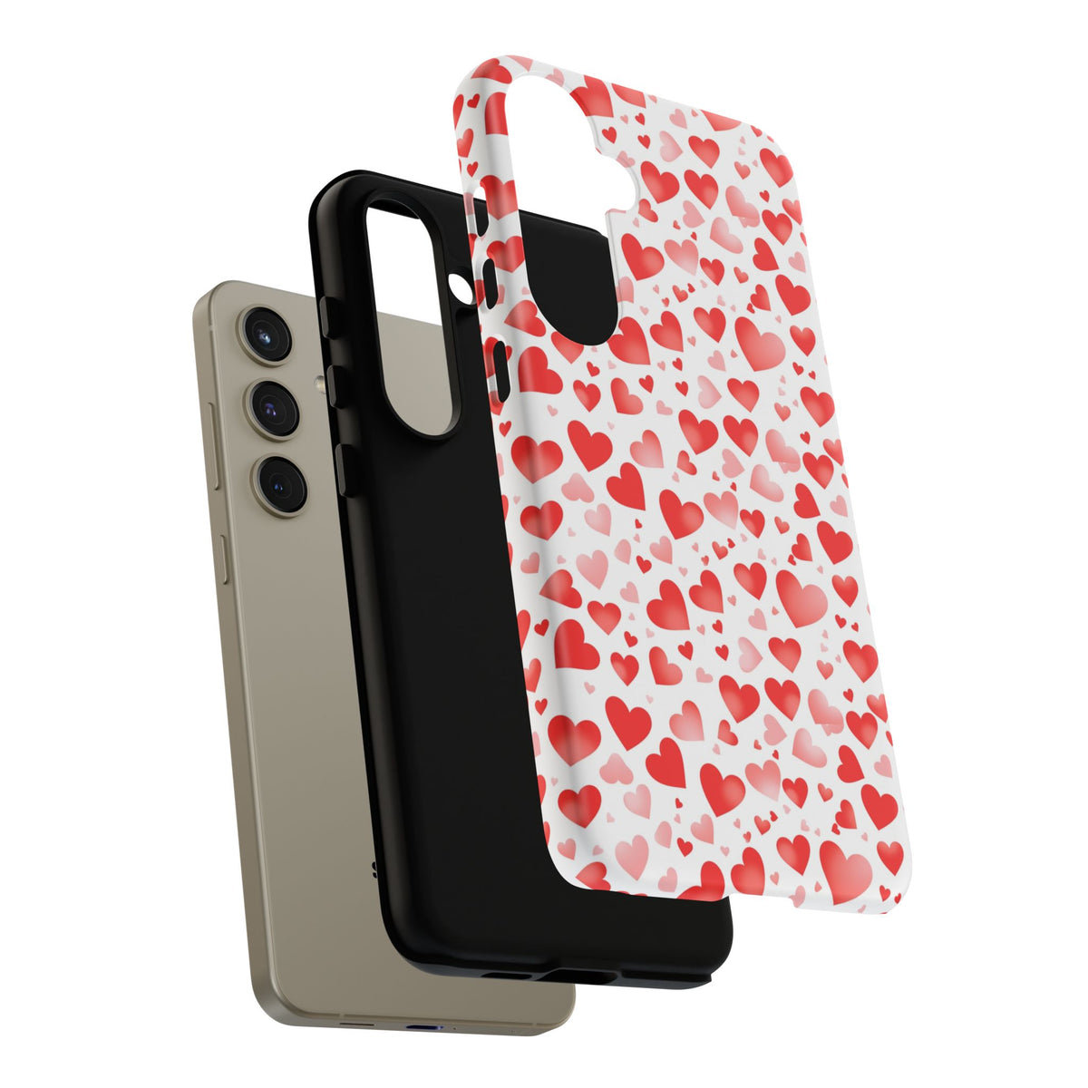 Heart Pattern Phone Case – Stylish & Loving Design for Your Device 231