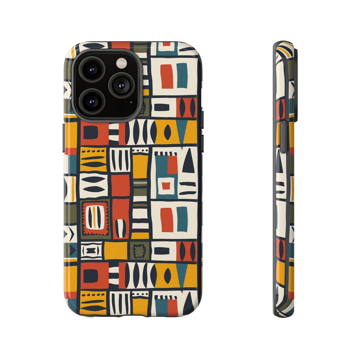 Stylish African Pattern Phone Case – Unique and Vibrant Protection 013