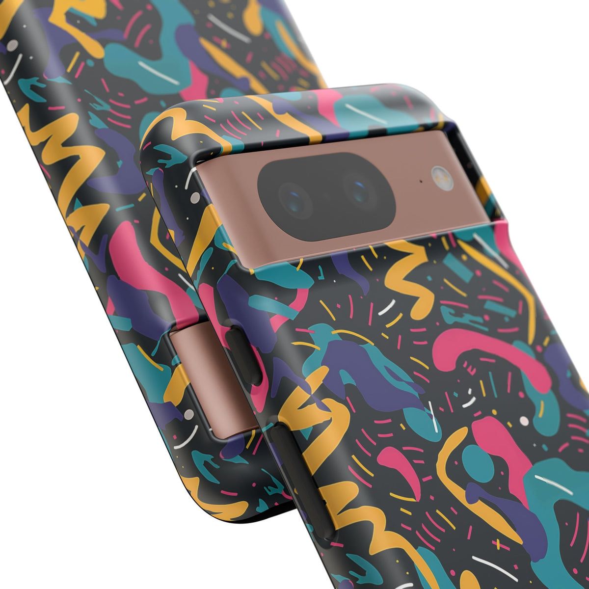 90s Themed Seamless Pattern Phone Case – Embrace Retro Style and Protection 235