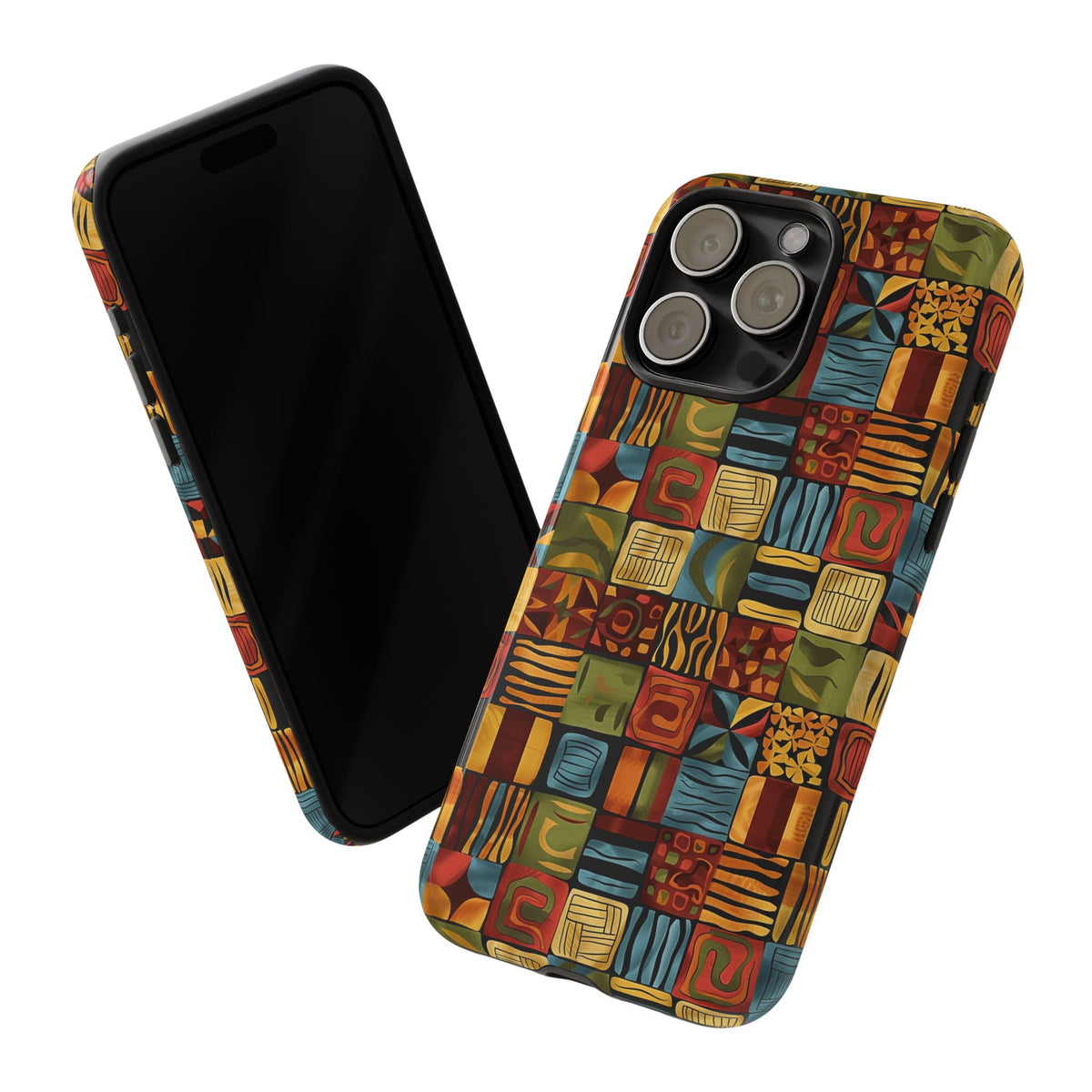 Stylish African Pattern Phone Case – Unique and Vibrant Protection 075