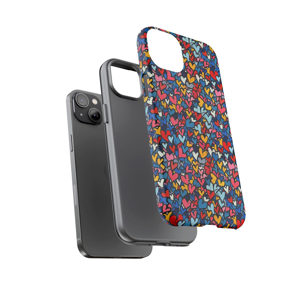 Heart Pattern Phone Case – Stylish & Loving Design for Your Device 820