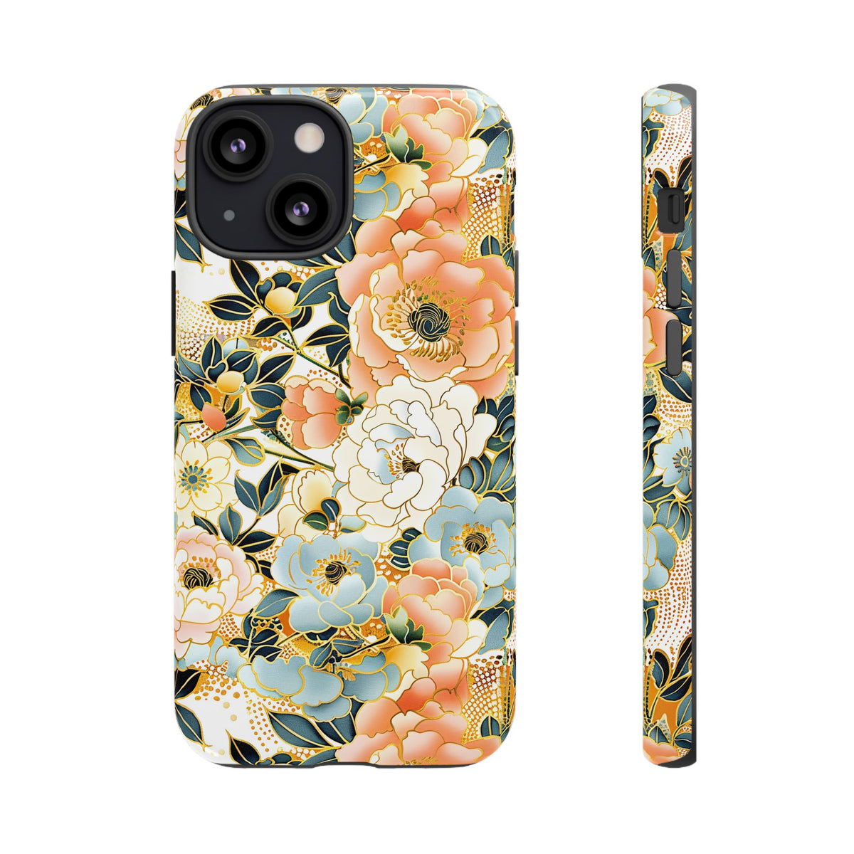 Japanese Blossom Asian Floral Design Phone Case – Elegant Floral Phone Cover 5