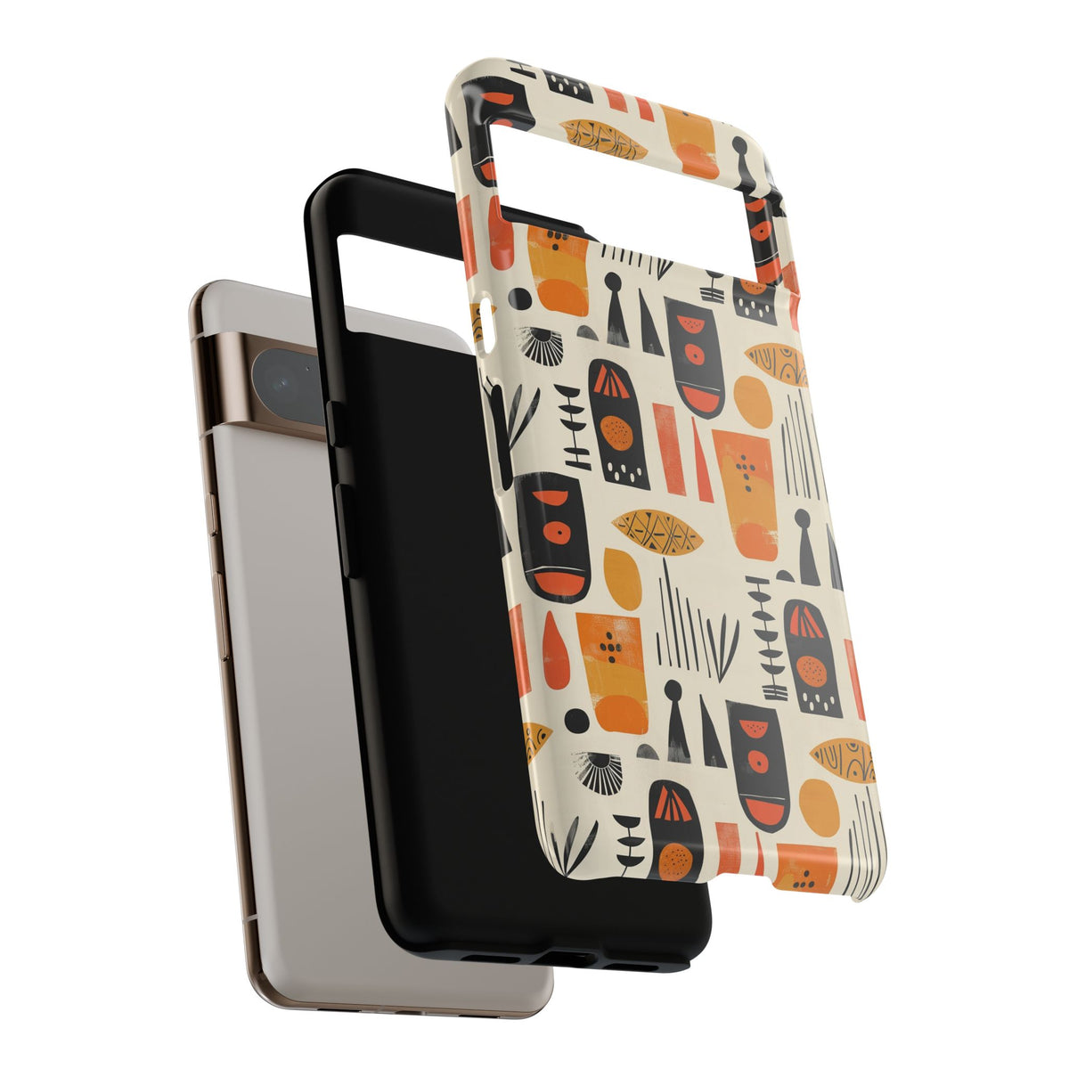 Stylish African Pattern Phone Case – Unique and Vibrant Protection 208