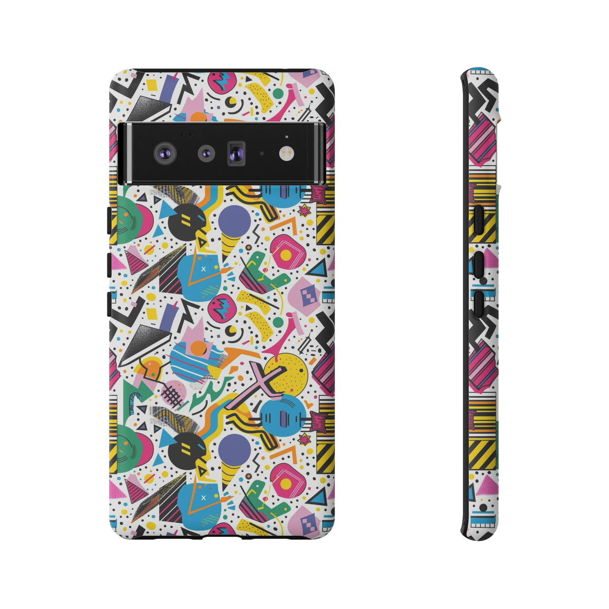 90s Themed Seamless Pattern Phone Case – Embrace Retro Style and Protection 225