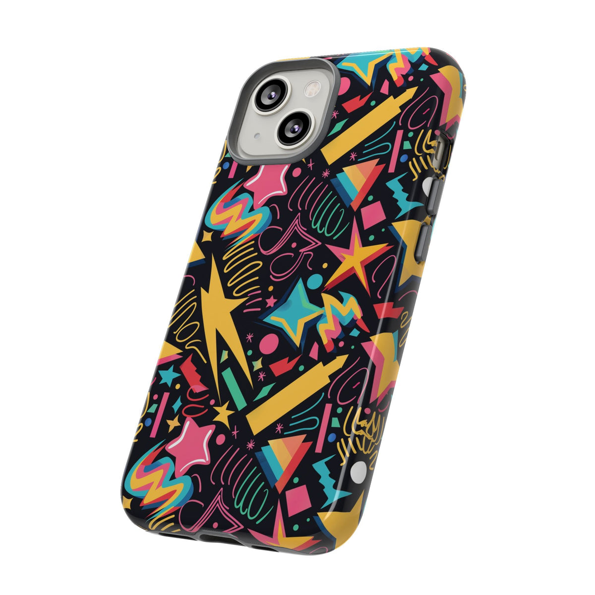 90s Themed Seamless Pattern Phone Case – Embrace Retro Style and Protection 232