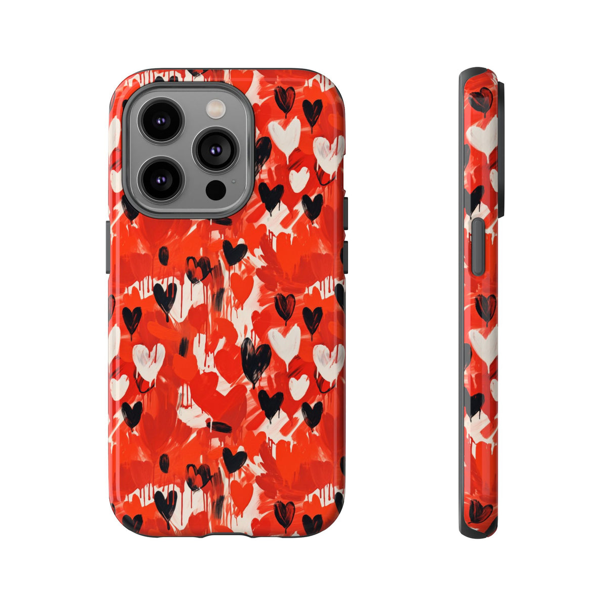 Heart Pattern Phone Case – Stylish & Loving Design for Your Device 355