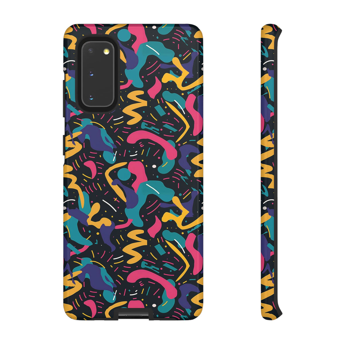 90s Themed Seamless Pattern Phone Case – Embrace Retro Style and Protection 235