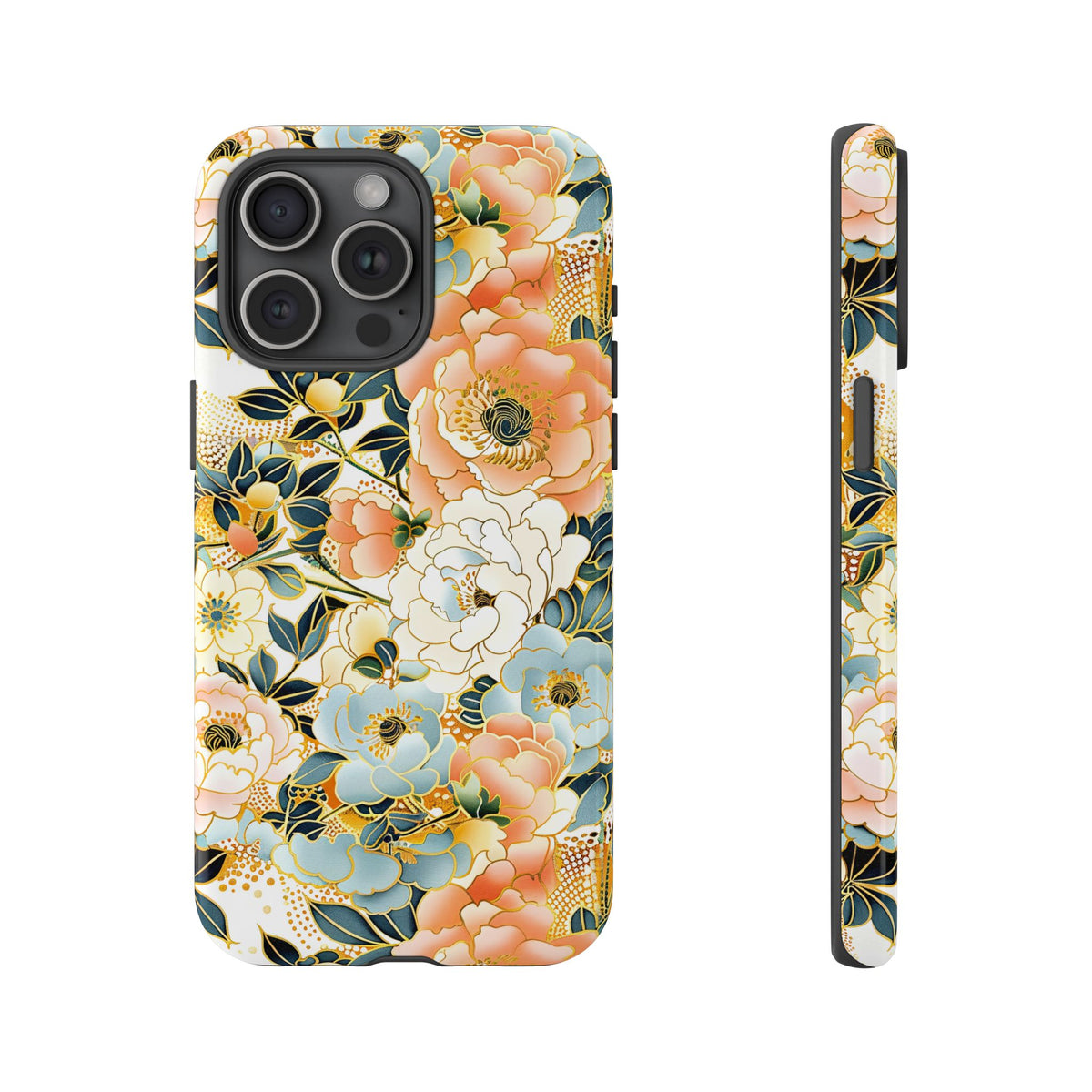 Japanese Blossom Asian Floral Design Phone Case – Elegant Floral Phone Cover 5