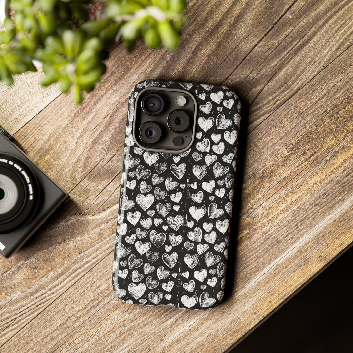 Heart Pattern Phone Case – Stylish & Loving Design for Your Device 815