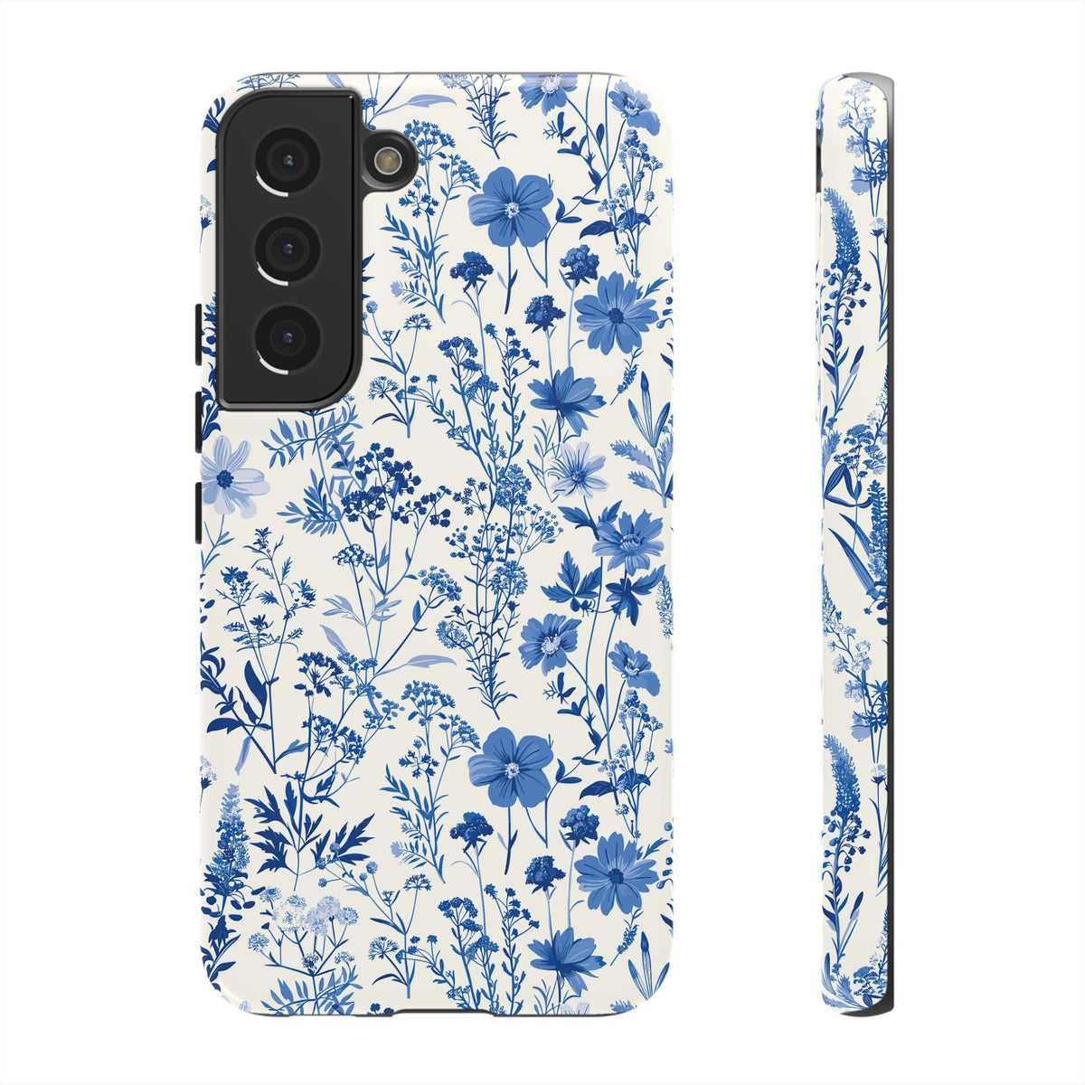 Blue French Toile Phone Case – Timeless Elegance and Classic Style