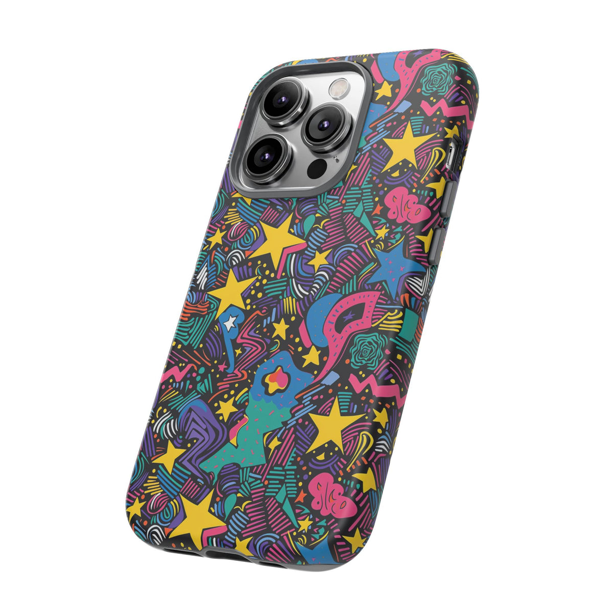 90s Themed Seamless Pattern Phone Case – Embrace Retro Style and Protection 227