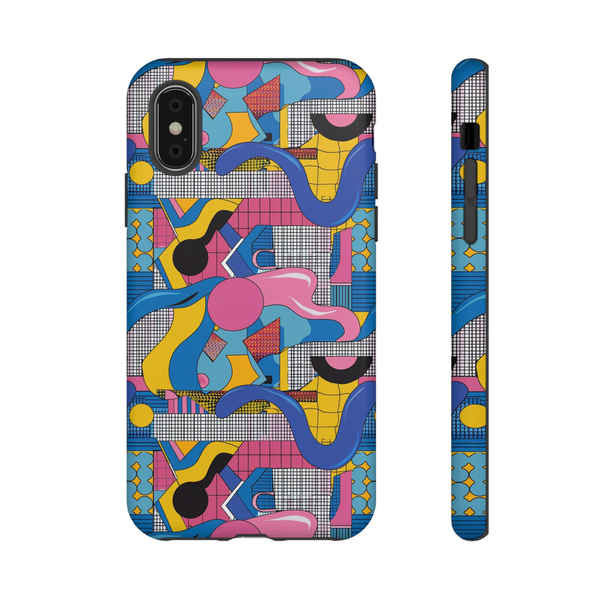 90s Themed Seamless Pattern Phone Case – Embrace Retro Style and Protection 224