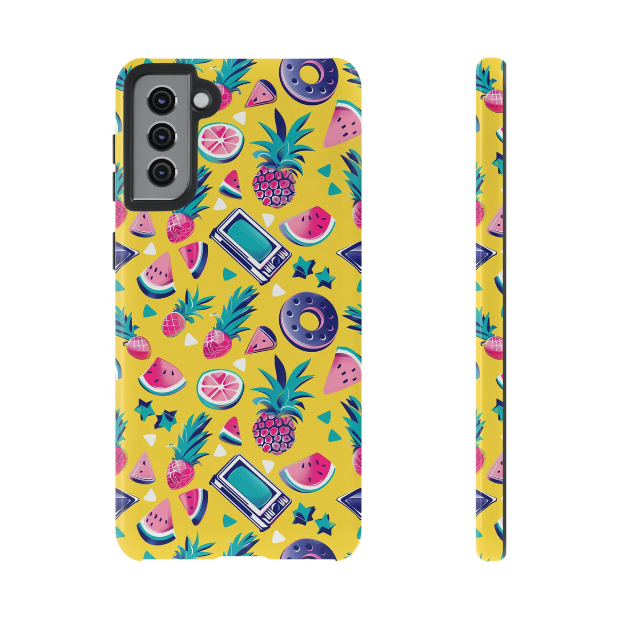 90s Themed Seamless Pattern Phone Case – Embrace Retro Style and Protection 255