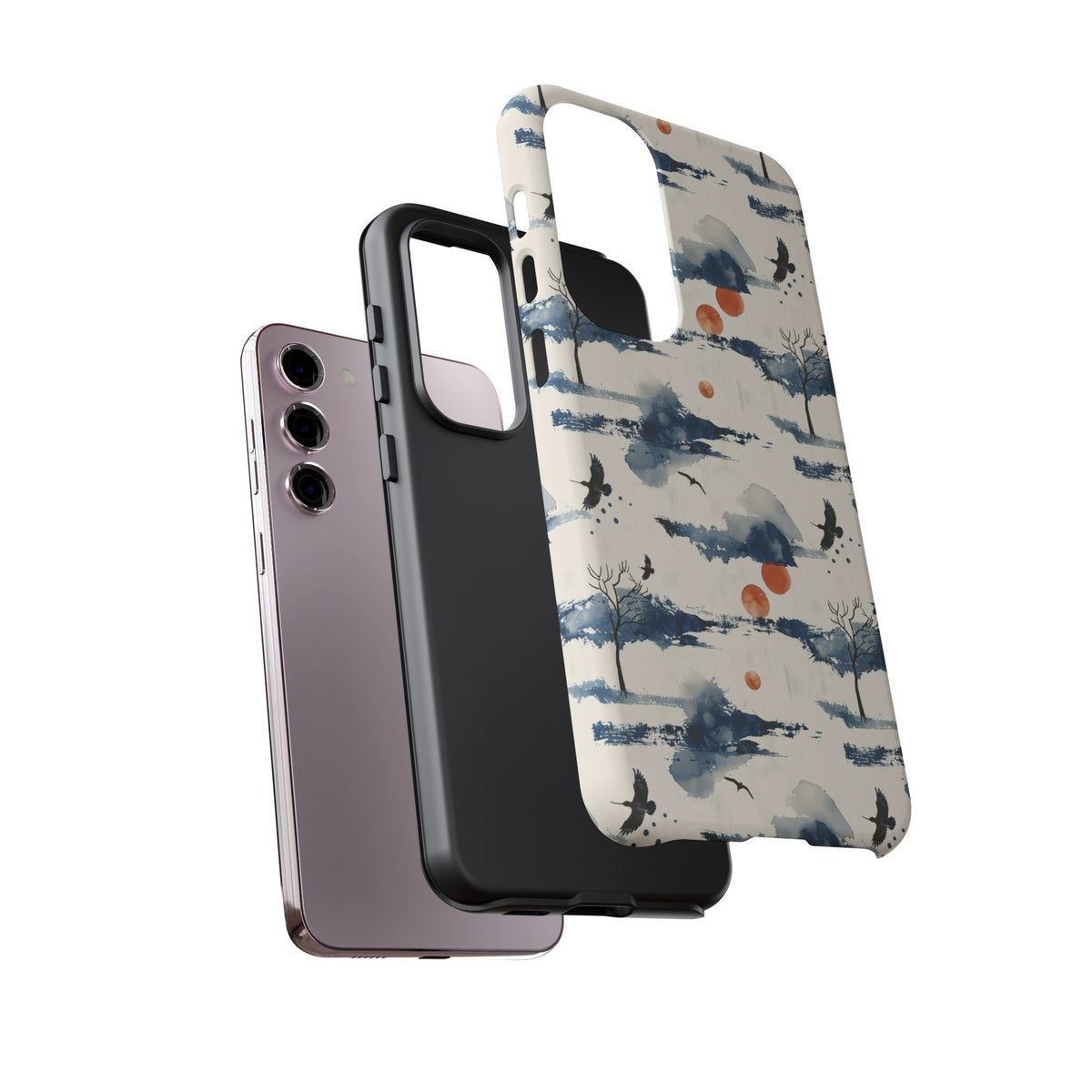 Japanese Pattern Phone Case – Elegant & Timeless Design for Your Phone 030