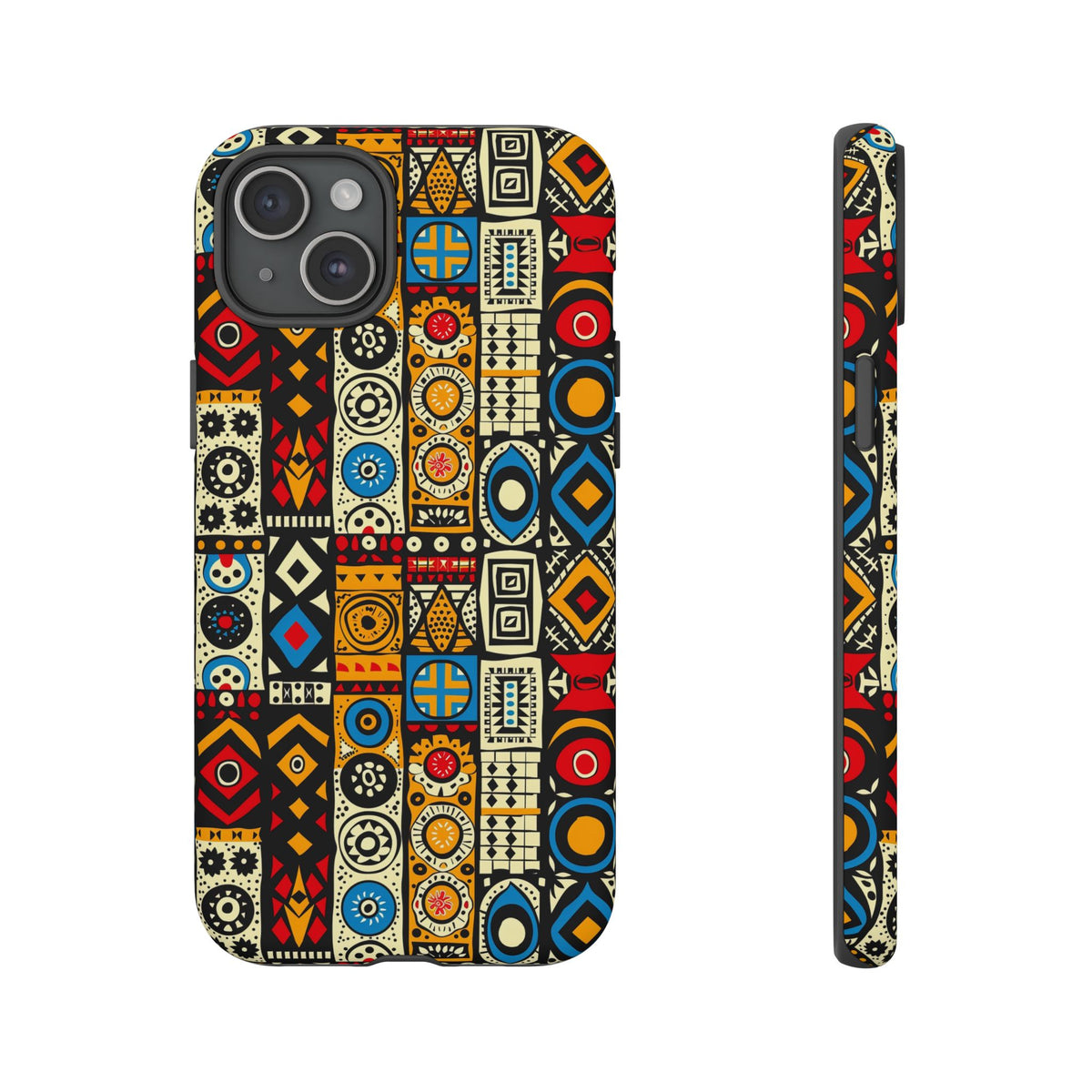 Stylish African Pattern Phone Case – Unique and Vibrant Protection 206