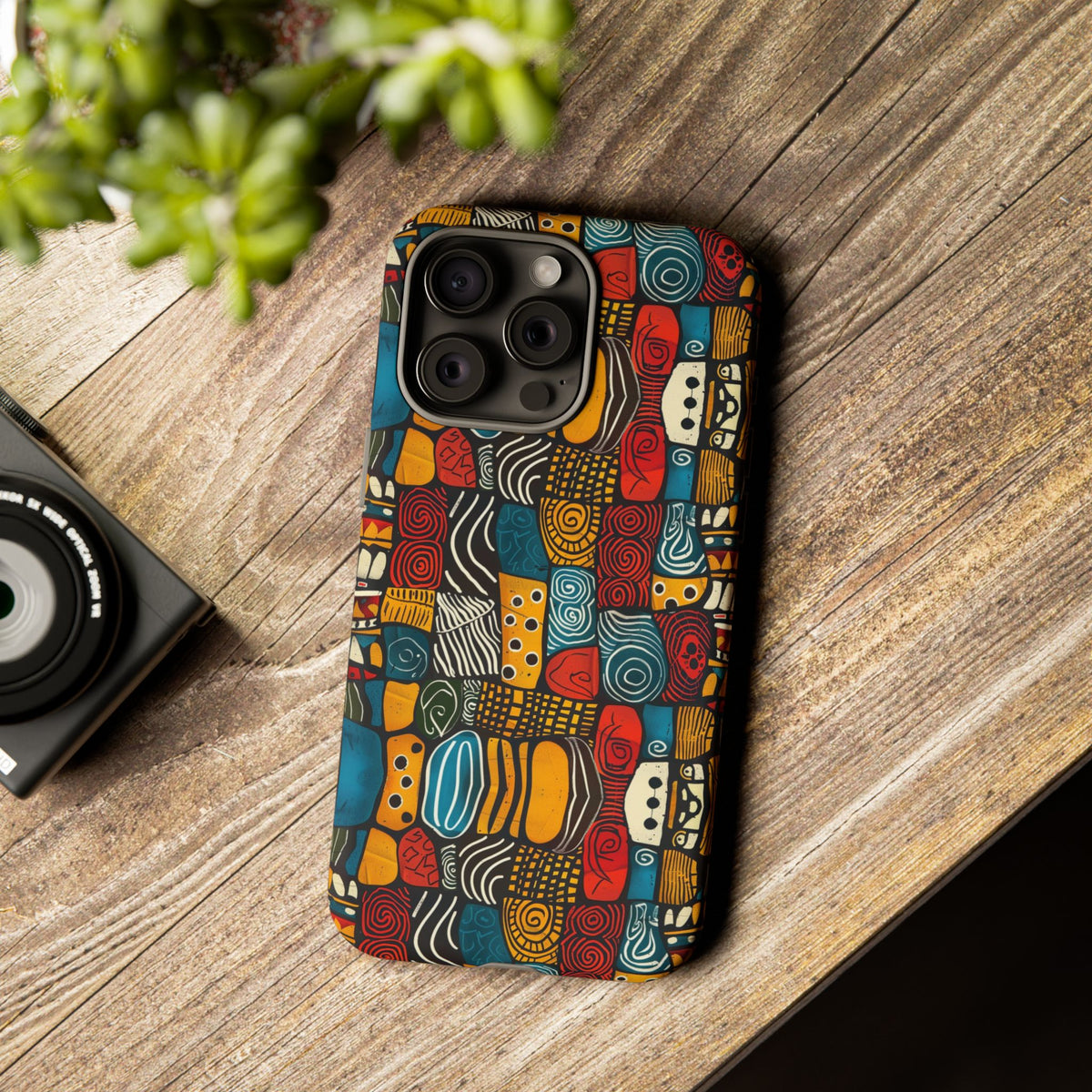 Stylish African Pattern Phone Case – Unique and Vibrant Protection 159