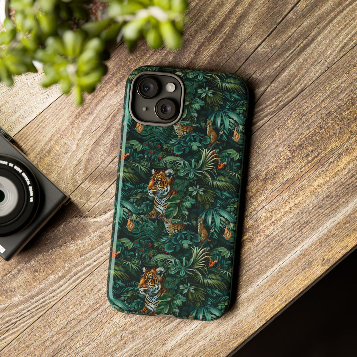 Jungle Pattern Phone Case – Exotic & Lush Design for Your Phone 326