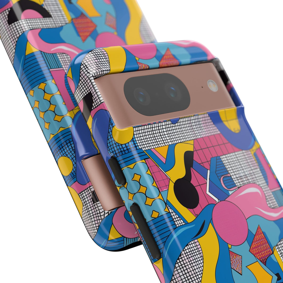 90s Themed Seamless Pattern Phone Case – Embrace Retro Style and Protection 224