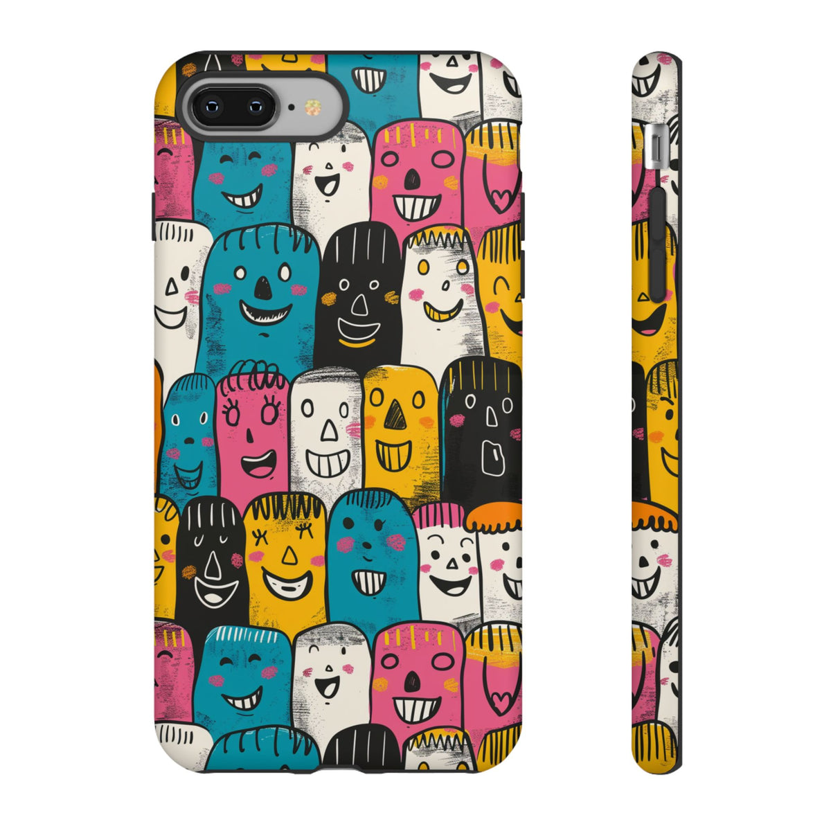 Happy Faces Phone Case – Joyful and Cheerful Design for a Bright Look 5