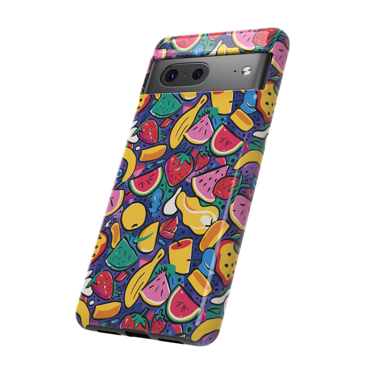 90s Themed Seamless Pattern Phone Case – Embrace Retro Style and Protection 316