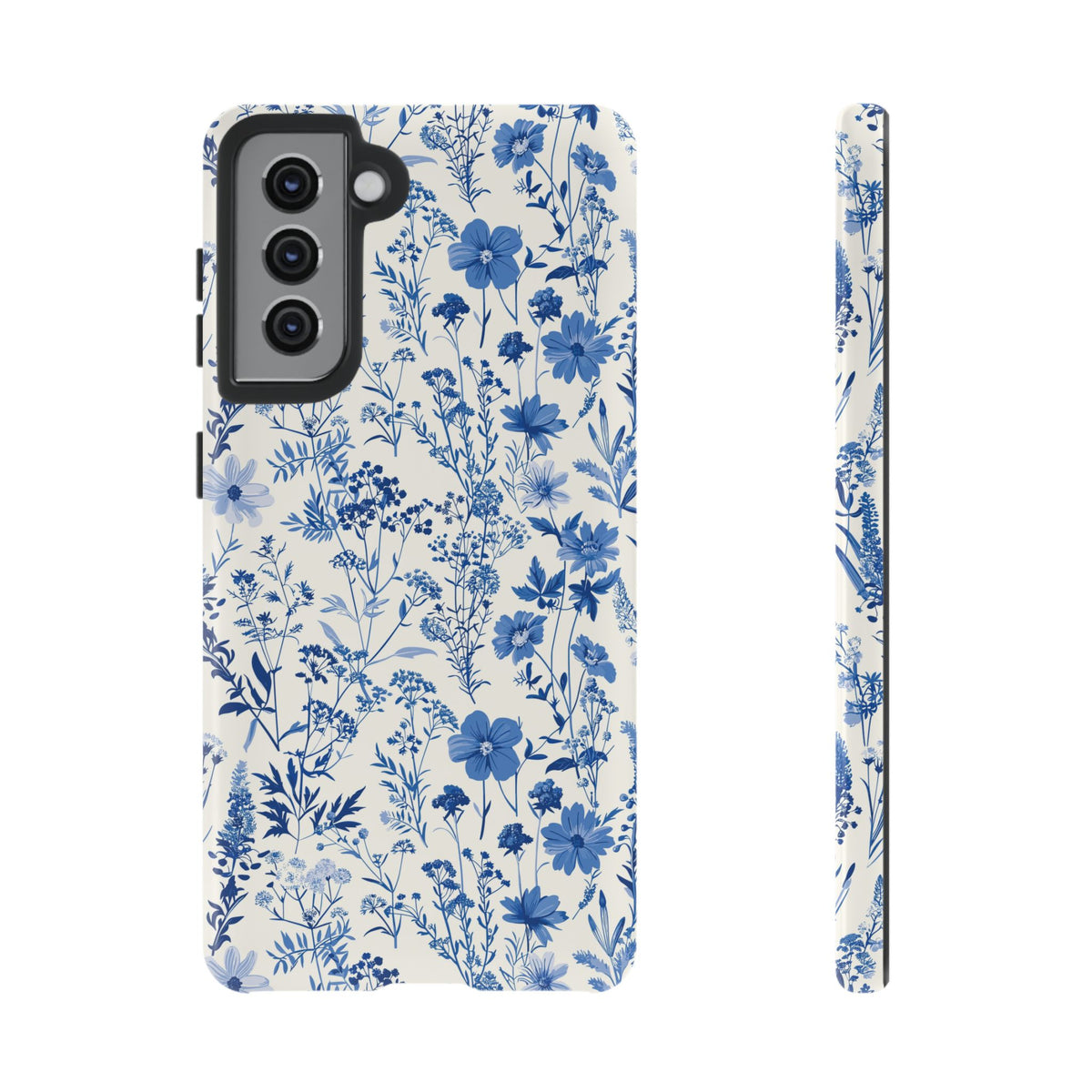 Blue French Toile Phone Case – Timeless Elegance and Classic Style