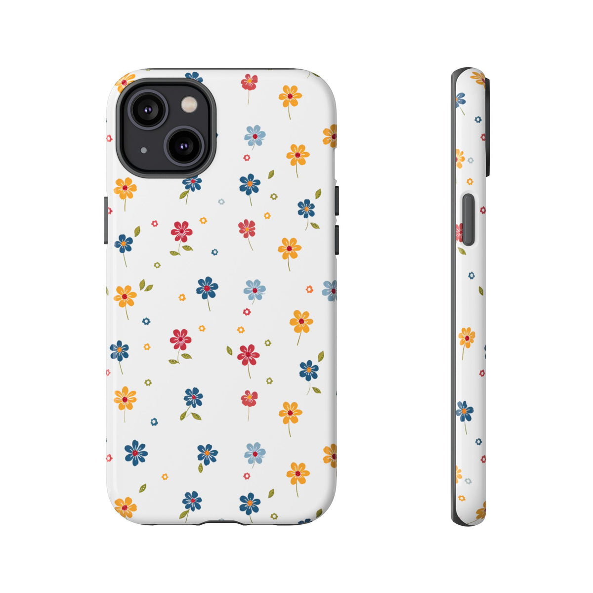 Wild Flowers Garden Stitch Phone Case – Nature-Inspired Floral Design