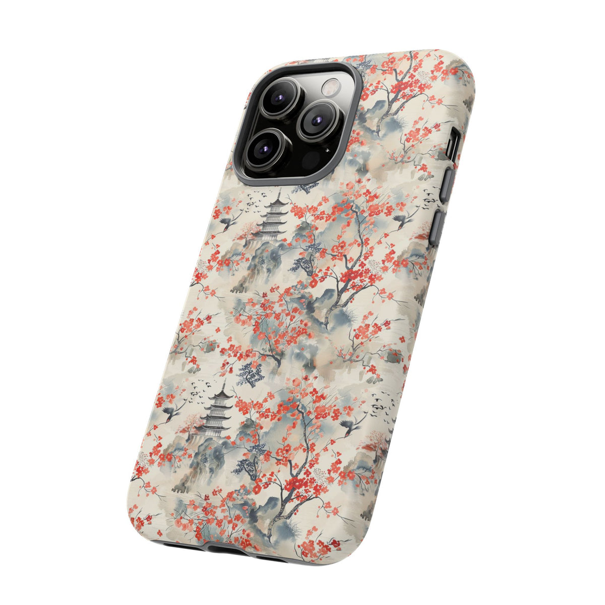 Japanese Style Pattern Phone Case - Elegant & Protective Cover