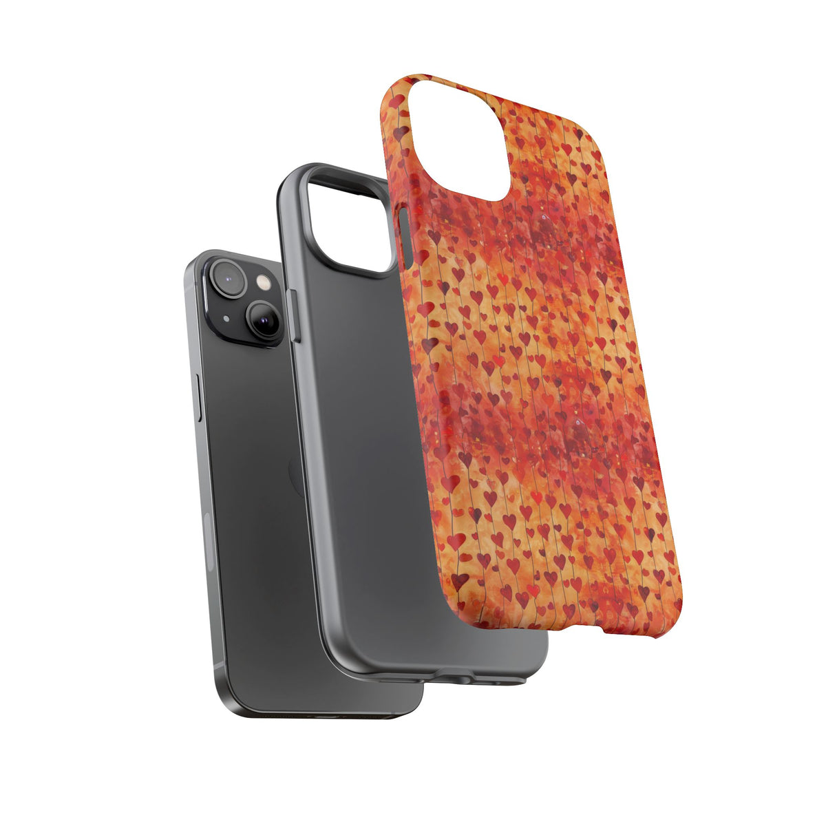 Heart Pattern Phone Case – Stylish & Loving Design for Your Device 827