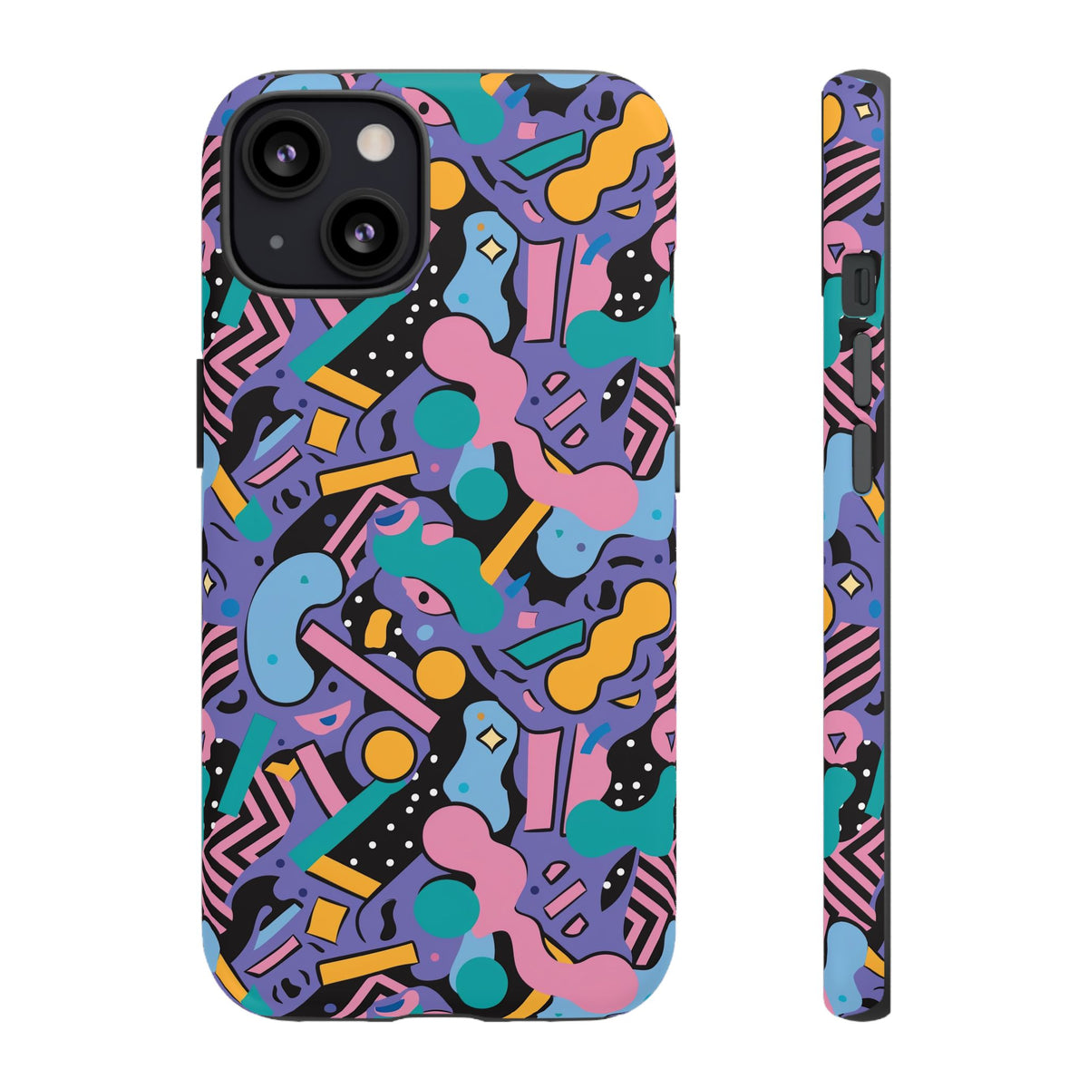 90s Themed Seamless Pattern Phone Case – Embrace Retro Style and Protection 234