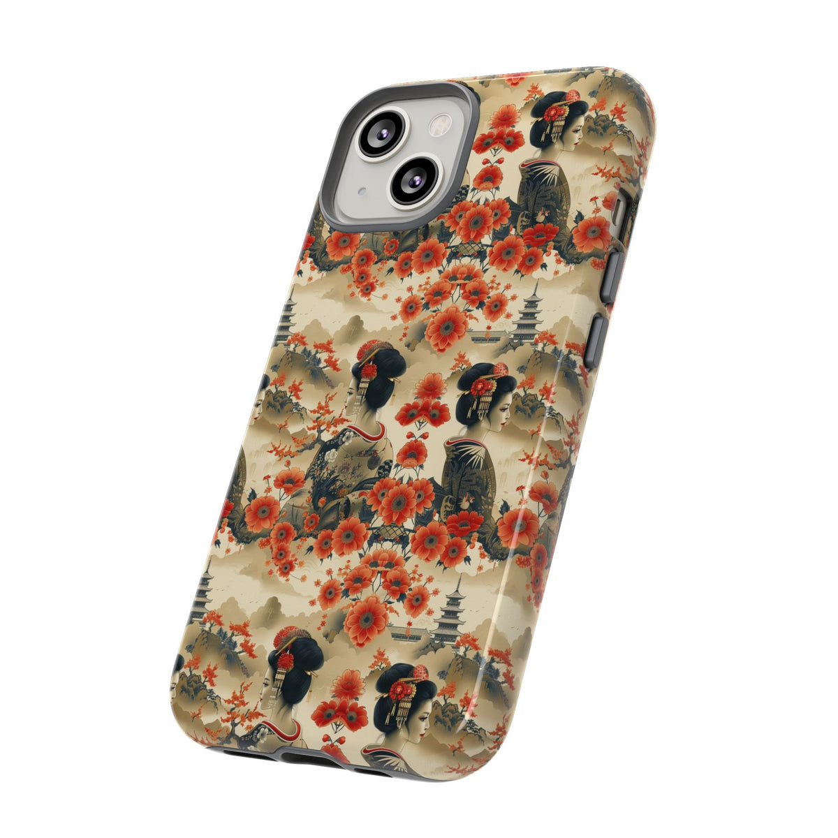 Japanese Pattern Phone Case – Elegant & Timeless Design for Your Phone 066