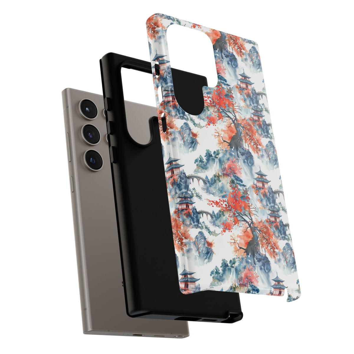 Japanese Pattern Phone Case – Elegant & Timeless Design for Your Phone 043