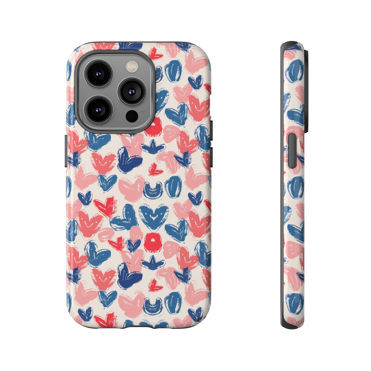 Heart Pattern Phone Case – Stylish & Loving Design for Your Device 354