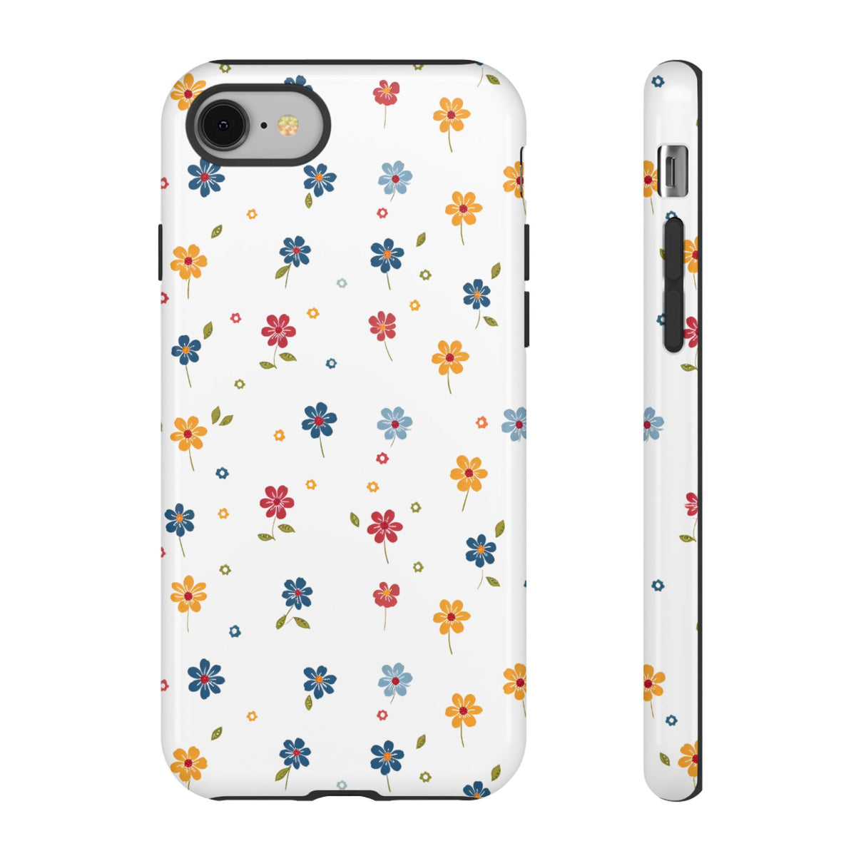 Wild Flowers Garden Stitch Phone Case – Nature-Inspired Floral Design